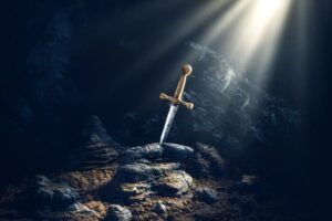 La leyenda detrás de la espada real en la piedra