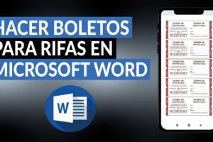 Cómo Hacer Boletos De Rifa En Word