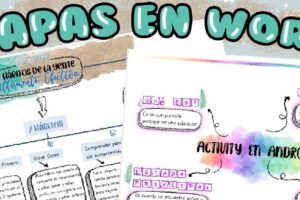 Cómo Hacer Un Mapa Conceptual En Word Bonito