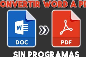 Cómo Convertir Word A PDF En Celular