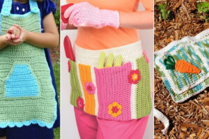 21 patrones de delantal de jardinería de ganchillo de bricolaje