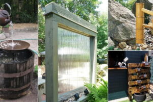 28 ideas creativas de fuente de agua al aire libre de bricolaje