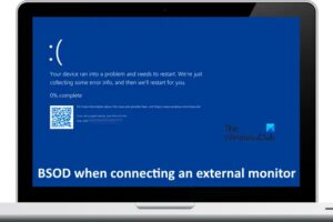 BSOD cuando se conecta un monitor externo [Fix]
