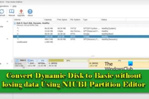 Convierte el disco dinámico a básico sin perder datos con NIUBI Partition Editor