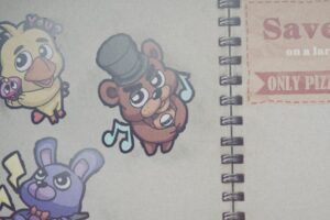 Cómo conseguir todas las pegatinas en tu cuaderno en FNAF: Into The Pit