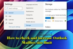 Cómo comprobar y aumentar el límite de tamaño del buzón de correo de Outlook