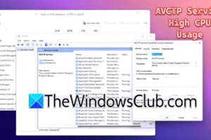 Corrija el uso elevado de CPU AVCTP en el ordenador Windows