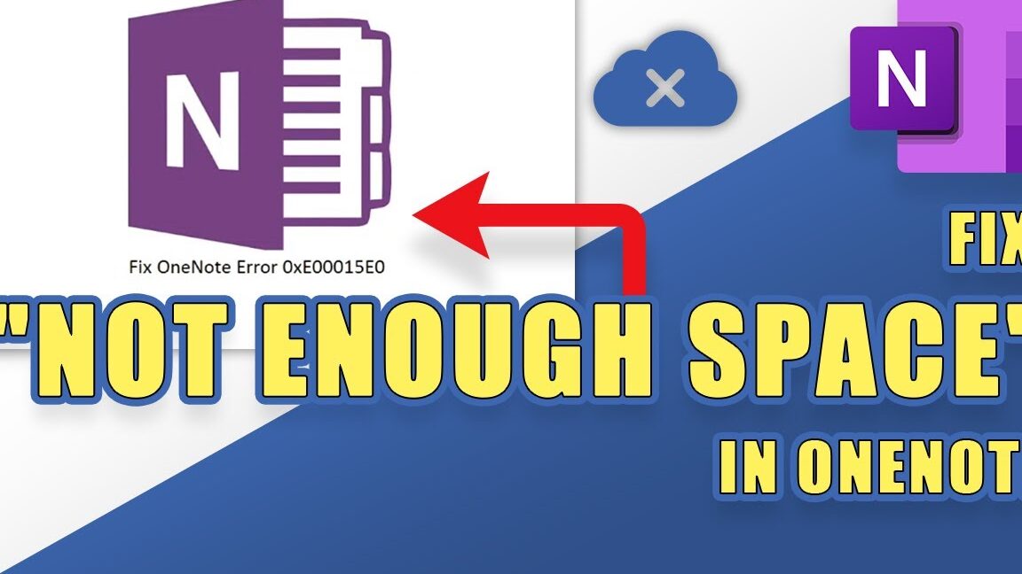 Corrija el error de espacio en disco de OneNote