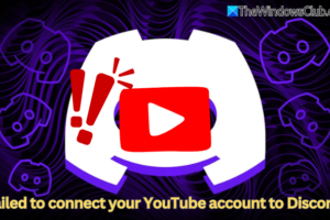 No se pudo conectar su cuenta de YouTube a Discord