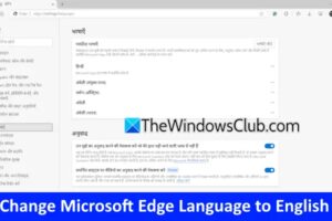 Cómo cambiar el idioma de Microsoft Edge en inglés