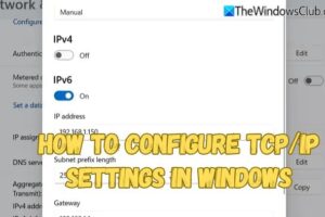 Cómo configurar TCP/IP en Windows 11