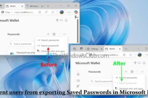 Evite que los usuarios exporten contraseñas guardadas a Microsoft Edge