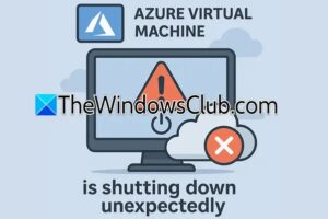 Azure Virtual Machine (VM) apagado o detenerse inesperadamente