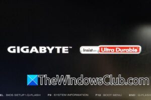Windows 11 se pegó al logotipo de Gigabyte cuando se inicia