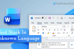 Palabra atascada en un idioma desconocido [Fix]
