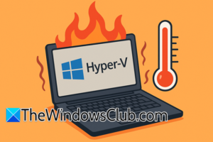 La computadora se calienta al usar Hyper-V
