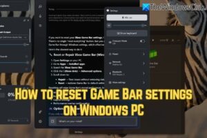 Cómo restablecer la configuración de la barra de juegos en una PC con Windows