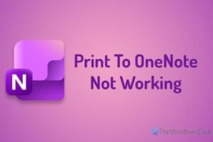Imprimir en OneNote no funciona en Windows 11