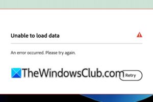 No se han podido cargar los datos, se ha producido un error de Adobe [Fix]