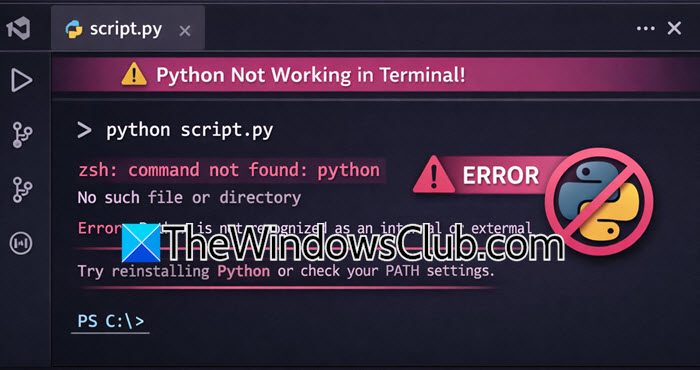 Python no funciona en Visual Studio Code Terminal – Wiki Blog