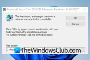 Error de tiempo de ejecución mínimo de Microsoft Visual C++ [Fix]