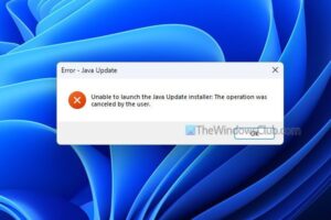 No se puede iniciar el instalador de actualización de Java [Fix]