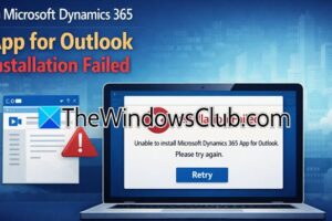 La instalación de Microsoft Dynamics 365 para Outlook ha fallado