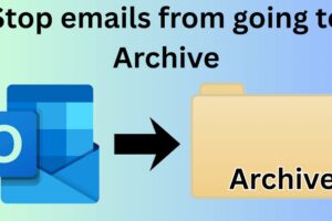Cómo evitar que los correos electrónicos se archiven en Outlook