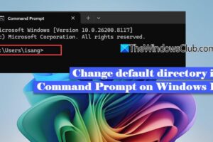 Cómo cambiar el directorio predeterminado en el indicador de mandatos en Windows 11
