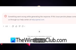 ChatGPT Se ha producido un error al generar la respuesta [Fix]