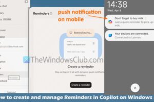 Cómo crear y gestionar recordatorios en Copilote en Windows 11