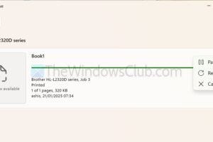 Active Mantener los documentos impresos en la cola de impresión en Windows 11