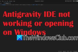 Antigravity IDE no funciona ni se abre en Windows 11