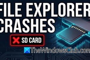 El explorador de archivos se bloquea al abrir la tarjeta SD