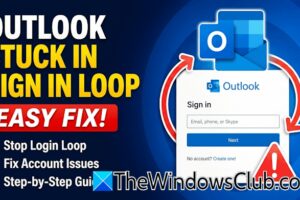 Outlook se ha bloqueado en el bucle de inicio de sesión [Fix]